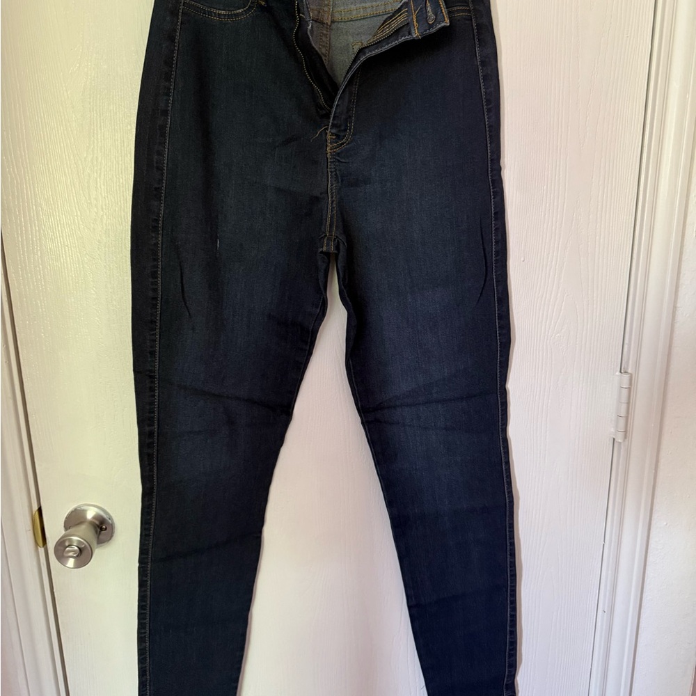 Fashion Nova Sk Dark Blue Jeans